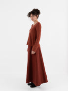 Serienumerica Asymmetrical Top in Amaranto - SERIE NUMERICA at Worthwhile