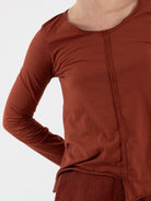 Serienumerica Asymmetrical Top in Amaranto - SERIE NUMERICA at Worthwhile