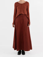 Serienumerica Skirt in Amaranto - SERIE NUMERICA at Worthwhile