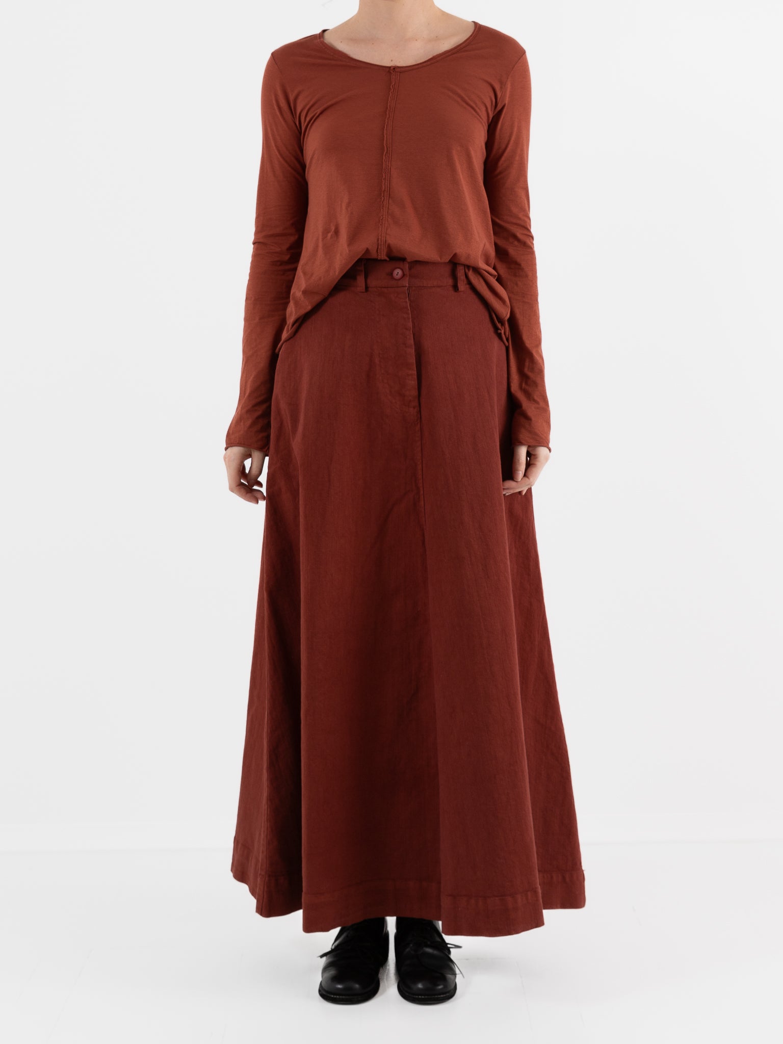 Serienumerica Skirt in Amaranto - SERIE NUMERICA at Worthwhile