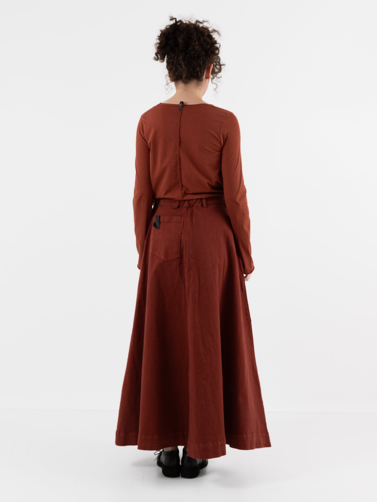 Serienumerica Skirt in Amaranto - SERIE NUMERICA at Worthwhile - shop SKIRT