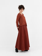 Serienumerica Skirt in Amaranto - SERIE NUMERICA at Worthwhile