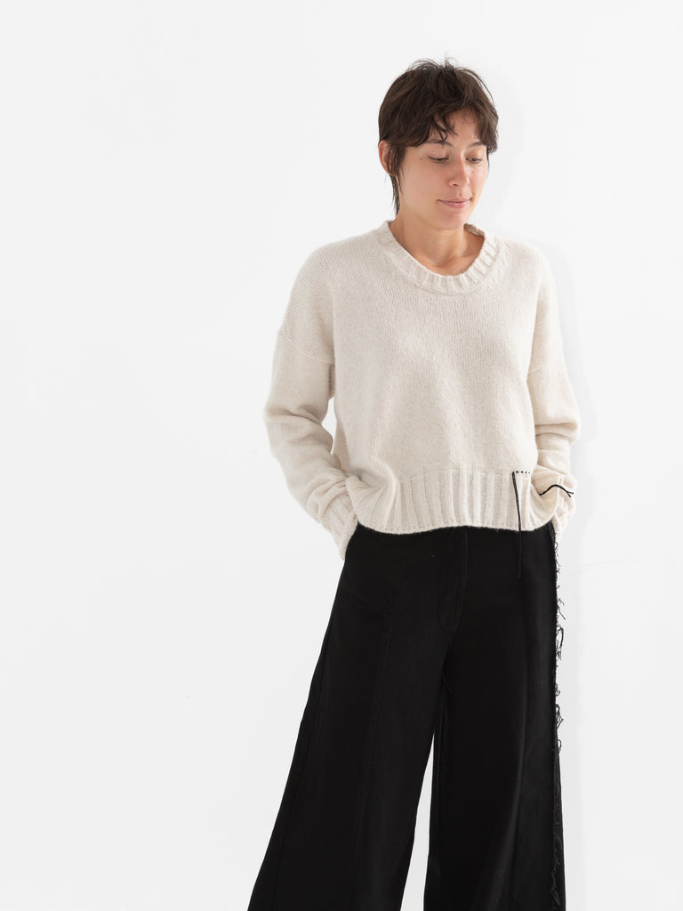 Serie Numerica Boxy Sweater, Natural - Worthwhile