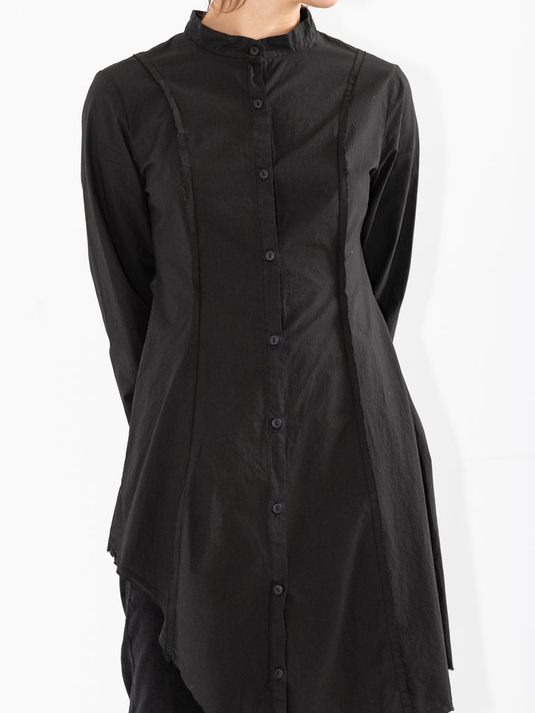 Serie Numerica Long Slim Fit Shirt, Black - Worthwhile
