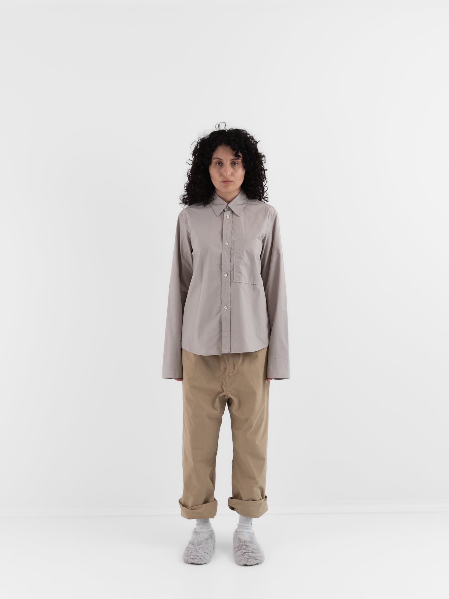 Sofie D'Hoore Belone Shirt in Powder - SOFIE D'HOORE at Worthwhile - shop TOP
