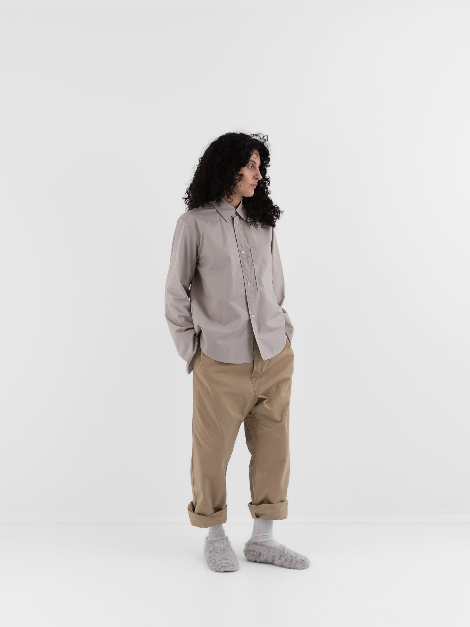 Sofie D'Hoore Belone Shirt in Powder - SOFIE D'HOORE at Worthwhile - shop TOP