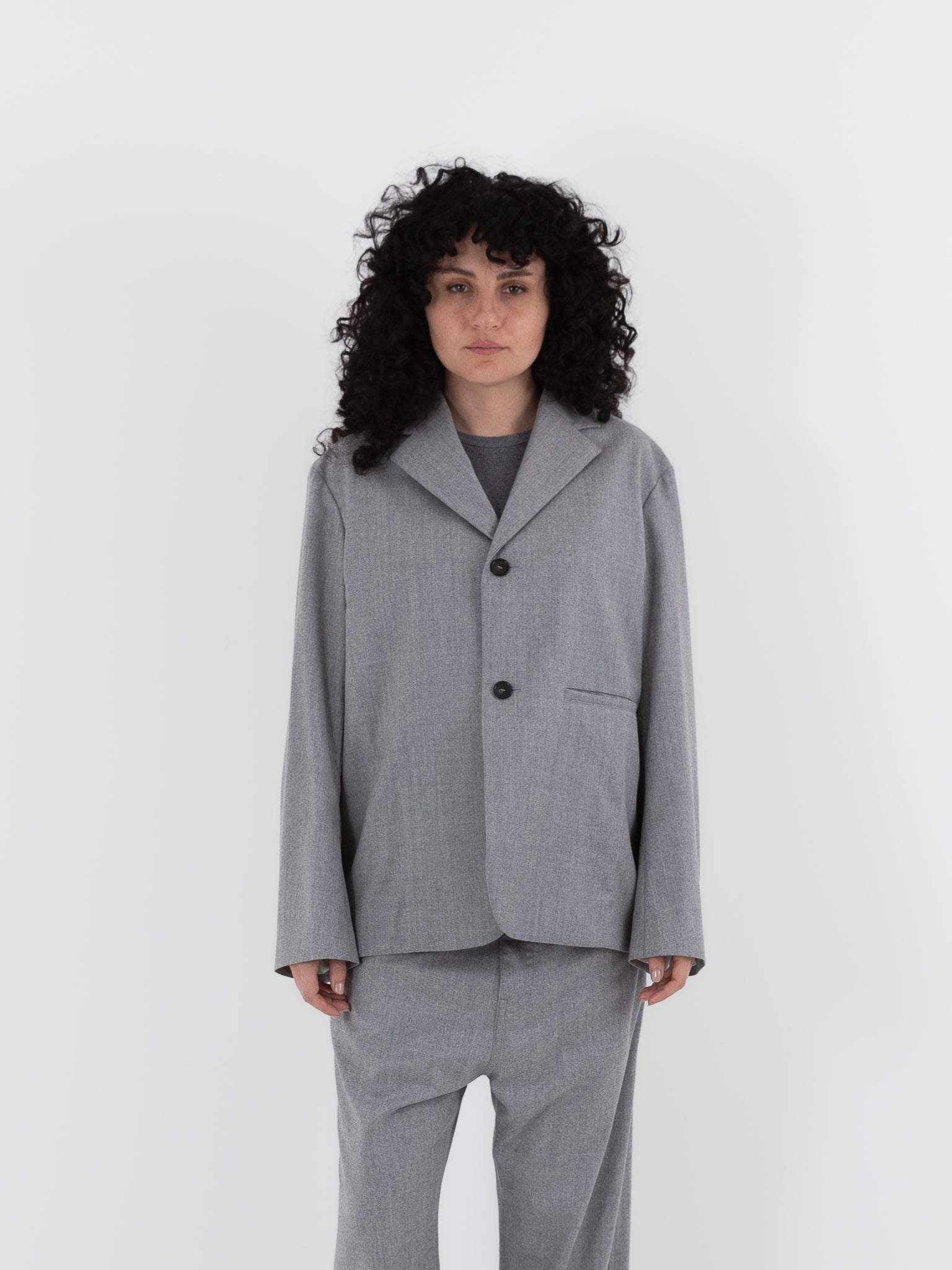 Sofie D'Hoore Cyrano Blazer in Silver Melange - SOFIE D'HOORE at Worthwhile - shop JACKET