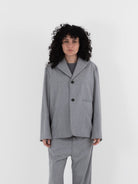 Sofie D'Hoore Cyrano Blazer in Silver Melange - SOFIE D'HOORE at Worthwhile - shop JACKET