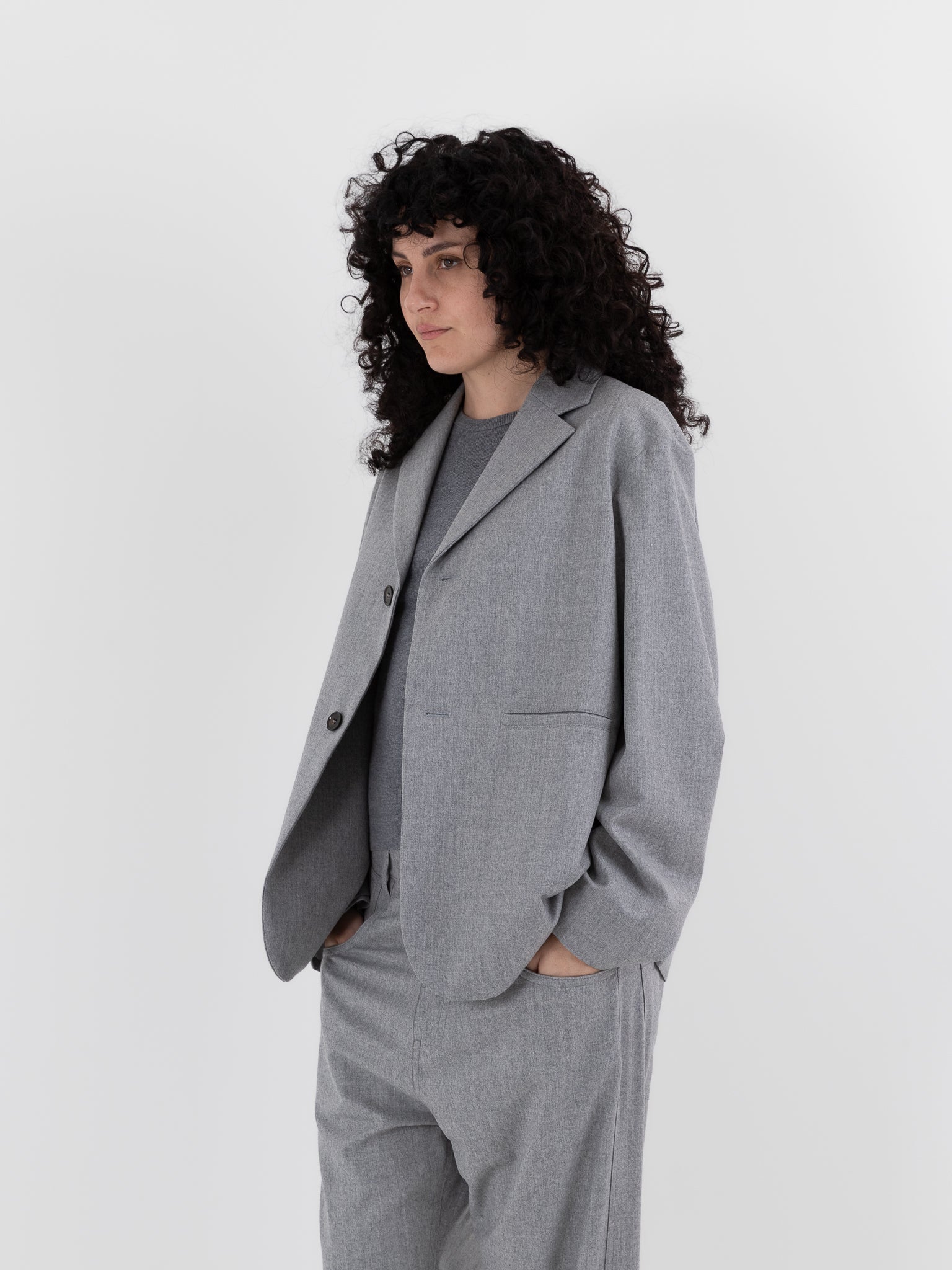 Sofie D'Hoore Cyrano Blazer in Silver Melange - SOFIE D'HOORE at Worthwhile - shop JACKET