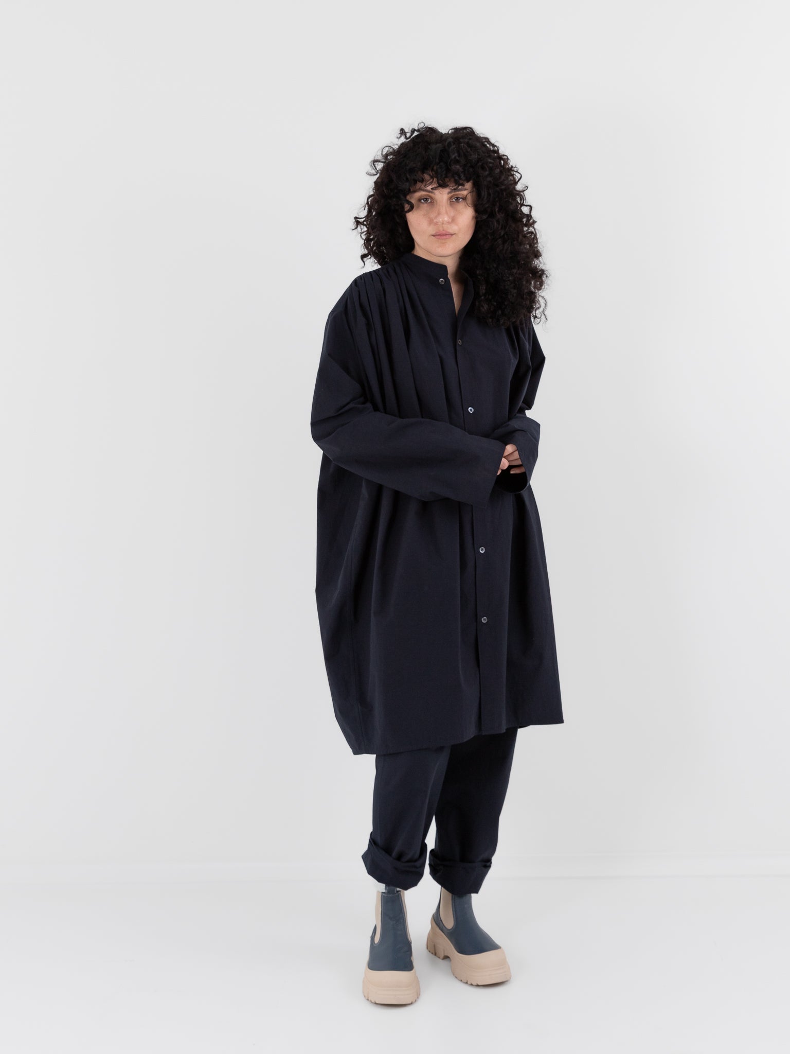 Sofie D'Hoore Demba Dress in Midnight - SOFIE D'HOORE at Worthwhile - shop DRESS