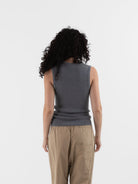 Sofie D'Hoore Maddy Rib Top in Grey Melange - SOFIE D'HOORE at Worthwhile - shop TOP