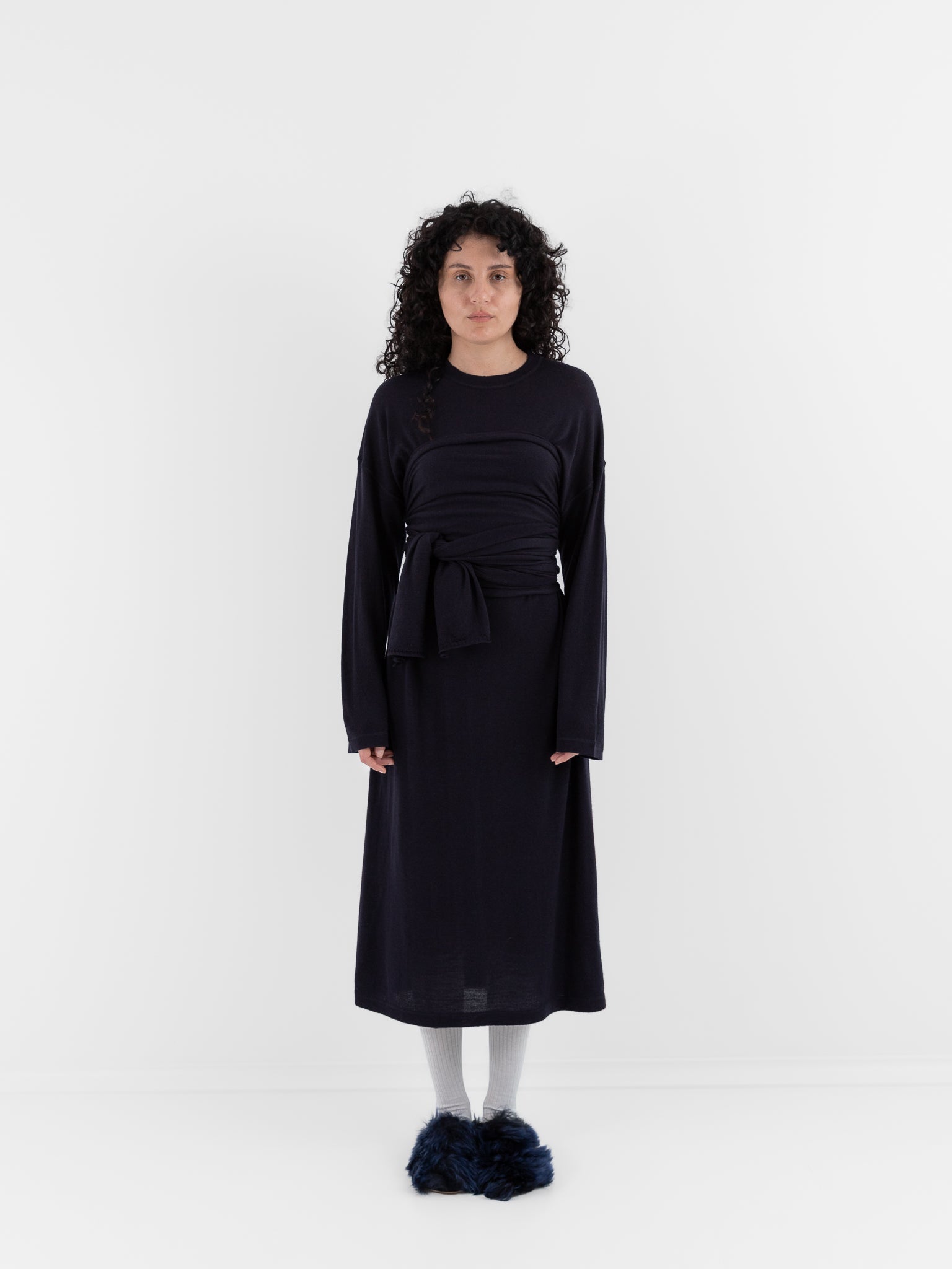 Sofie D'Hoore Marquez Dress in Midnight - SOFIE D'HOORE at Worthwhile - shop DRESS