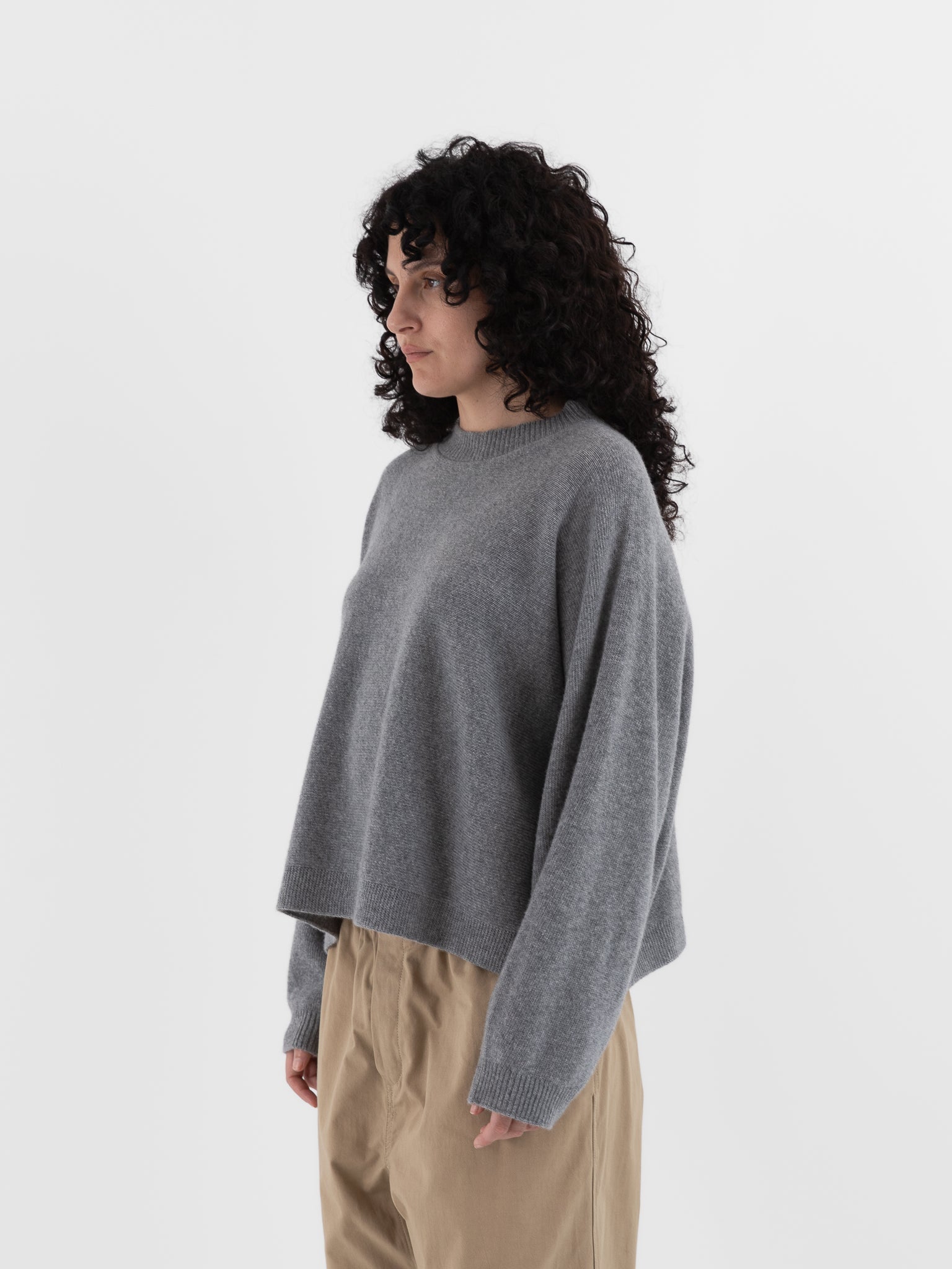 Sofie D'Hoore Maui Oversized Pullover in Grey Melange - SOFIE D'HOORE at Worthwhile - shop SWEATER