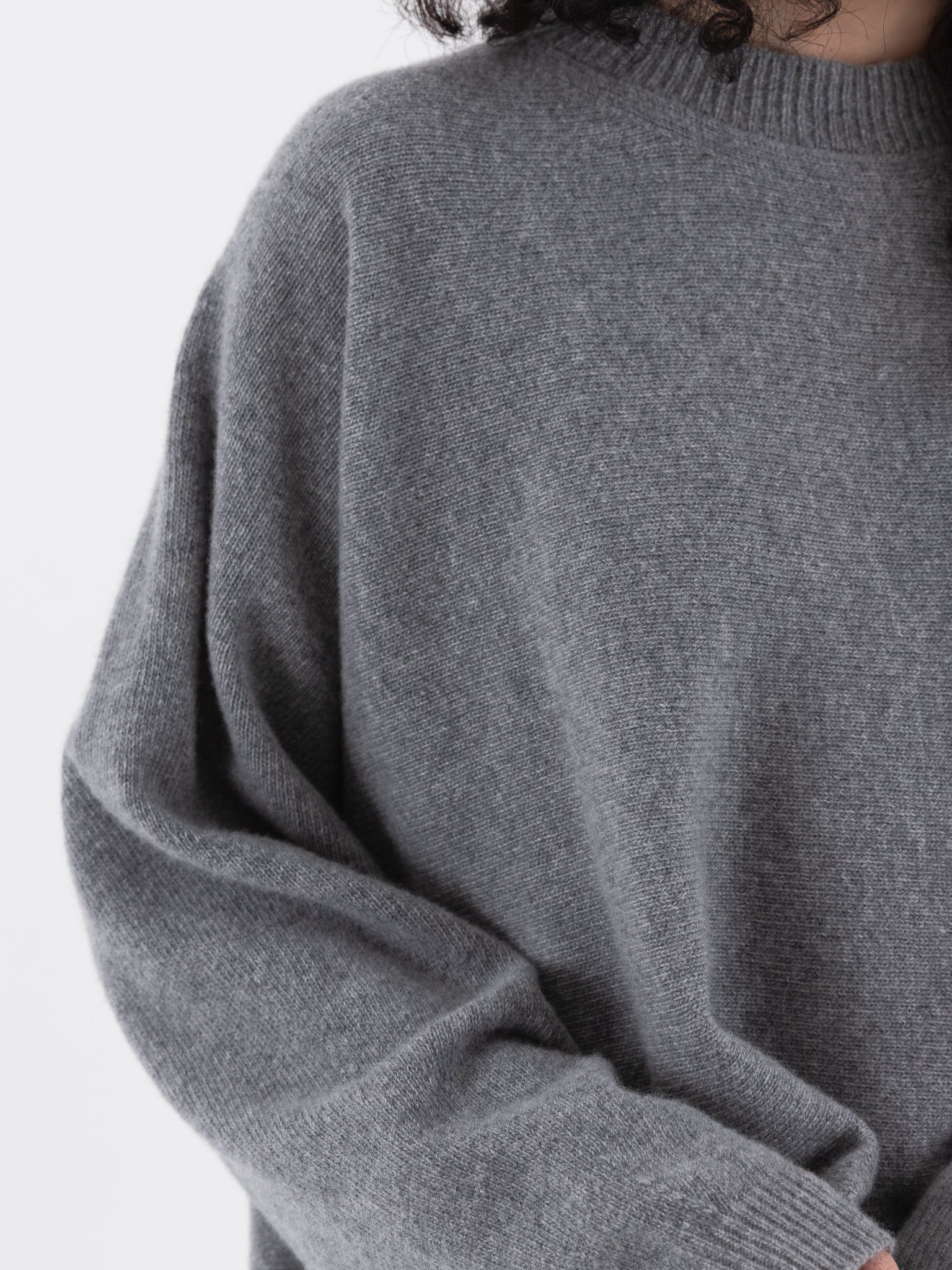 Sofie D'Hoore Maui Oversized Pullover in Grey Melange - SOFIE D'HOORE at Worthwhile - shop SWEATER