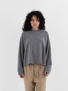 Sofie D'Hoore Maui Oversized Pullover in Grey Melange - SOFIE D'HOORE at Worthwhile - shop SWEATER