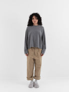Sofie D'Hoore Maui Oversized Pullover in Grey Melange - SOFIE D'HOORE at Worthwhile - shop SWEATER