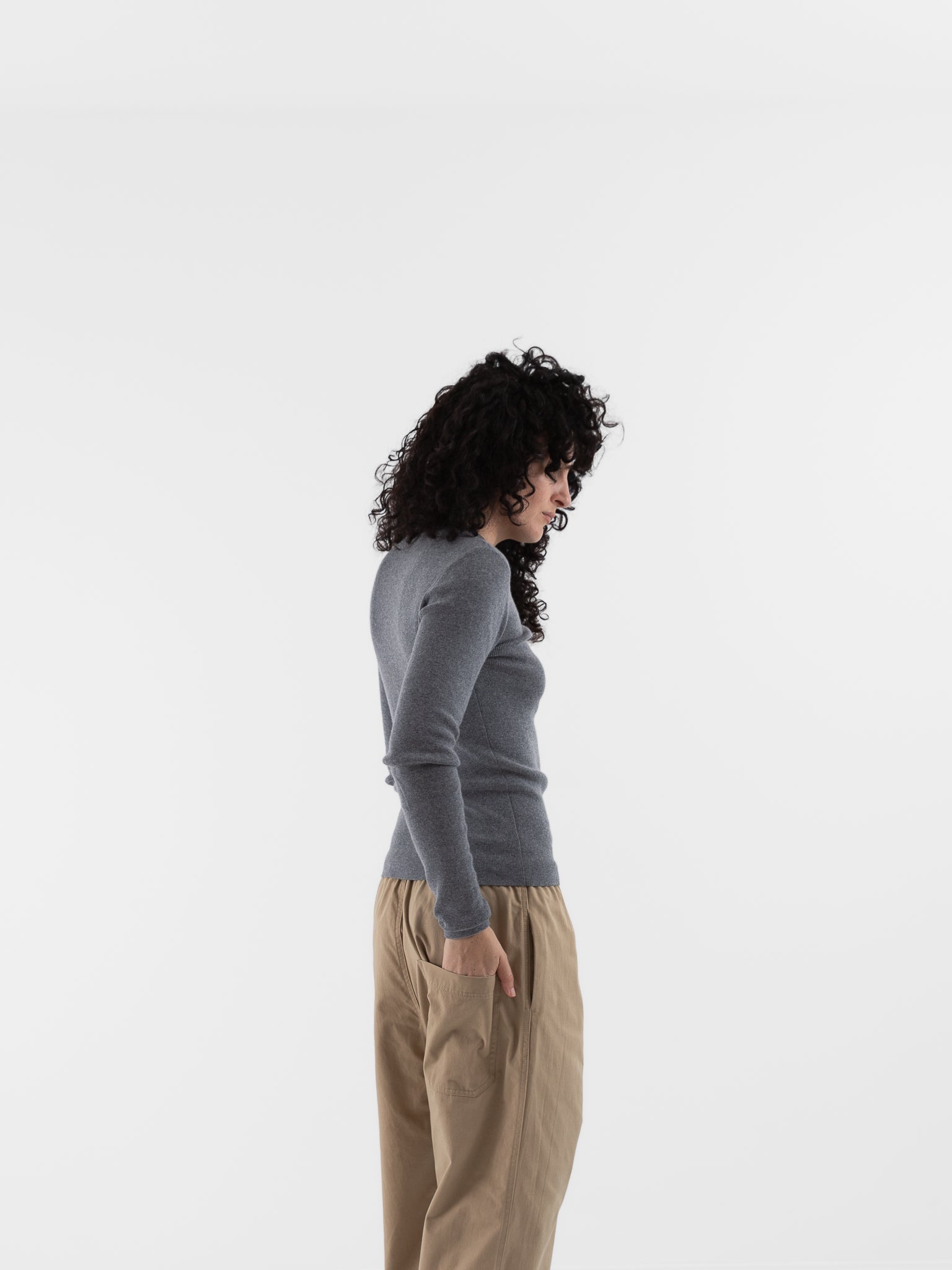 Sofie D'Hoore Minerva Rib Pullover in Grey Melange - SOFIE D'HOORE at Worthwhile - shop SWEATER