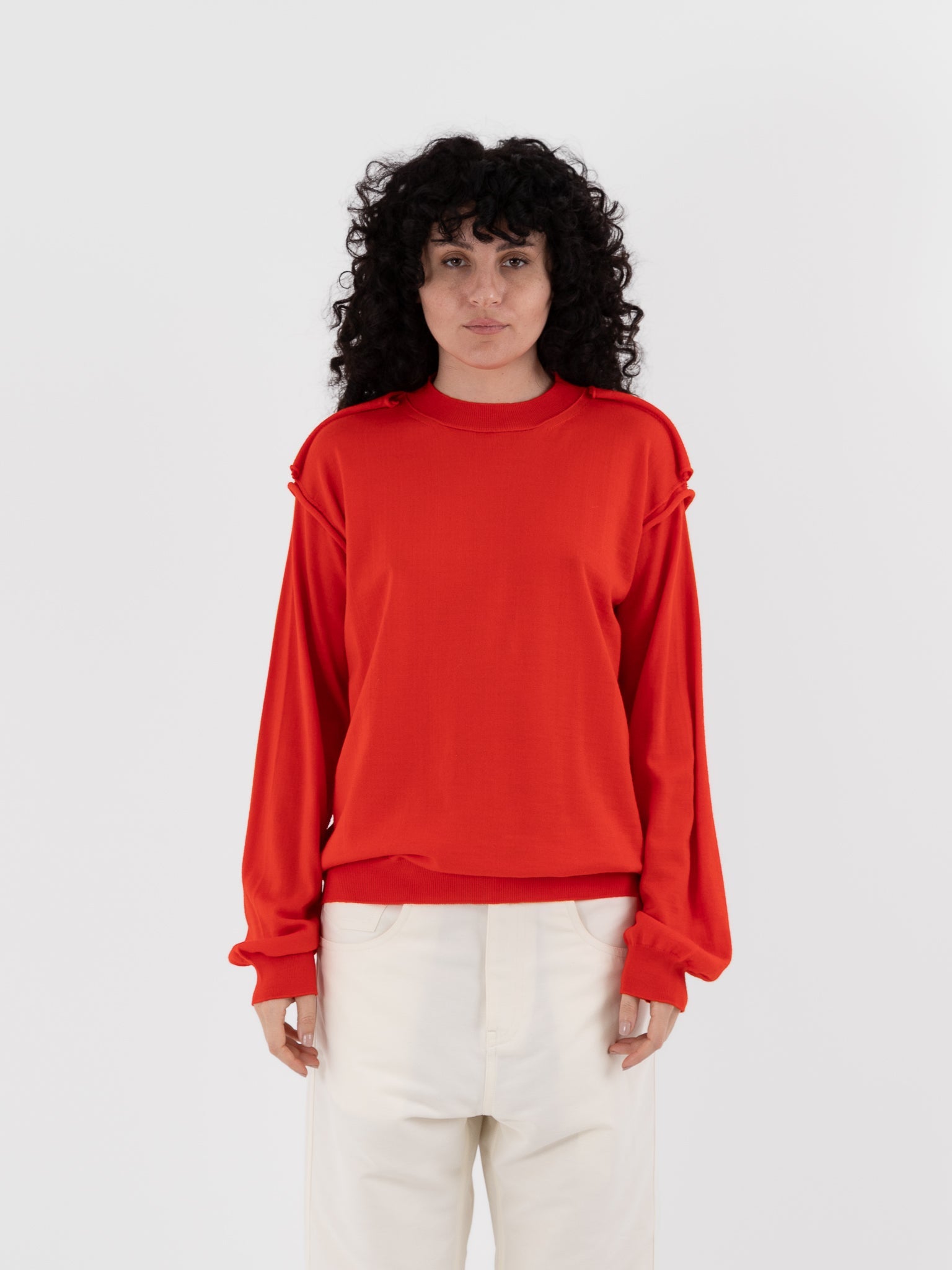 Sofie D'Hoore Myron Pullover in Scarlet - SOFIE D'HOORE at Worthwhile - shop SWEATER