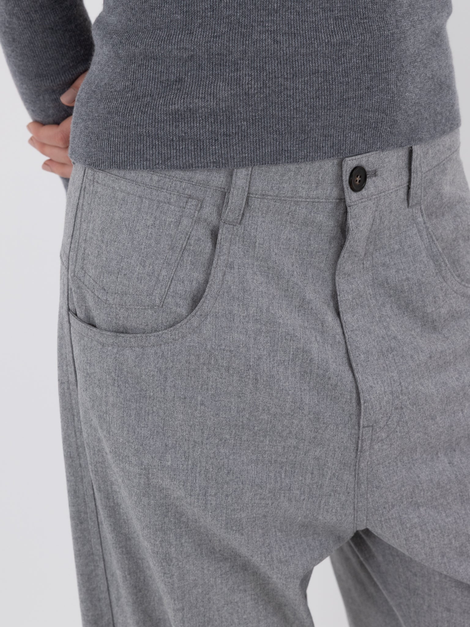Sofie D'Hoore Phill Pant in Silver Melange - SOFIE D'HOORE at Worthwhile - shop PANT