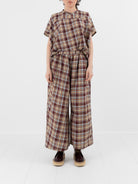 Sofie D'Hoore Parana Pant in Toffee Check - SOFIE D'HOORE at Worthwhile - shop PANT