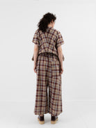 Sofie D'Hoore Parana Pant in Toffee Check - SOFIE D'HOORE at Worthwhile - shop PANT