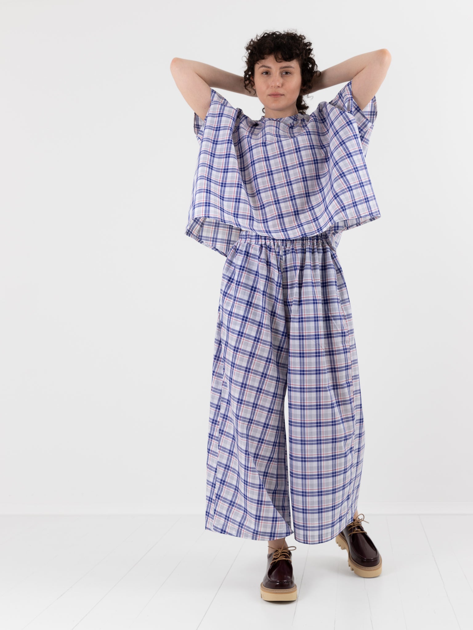 Sofie D'Hoore Parana Pant in Royal Check - SOFIE D'HOORE at Worthwhile - shop PANT