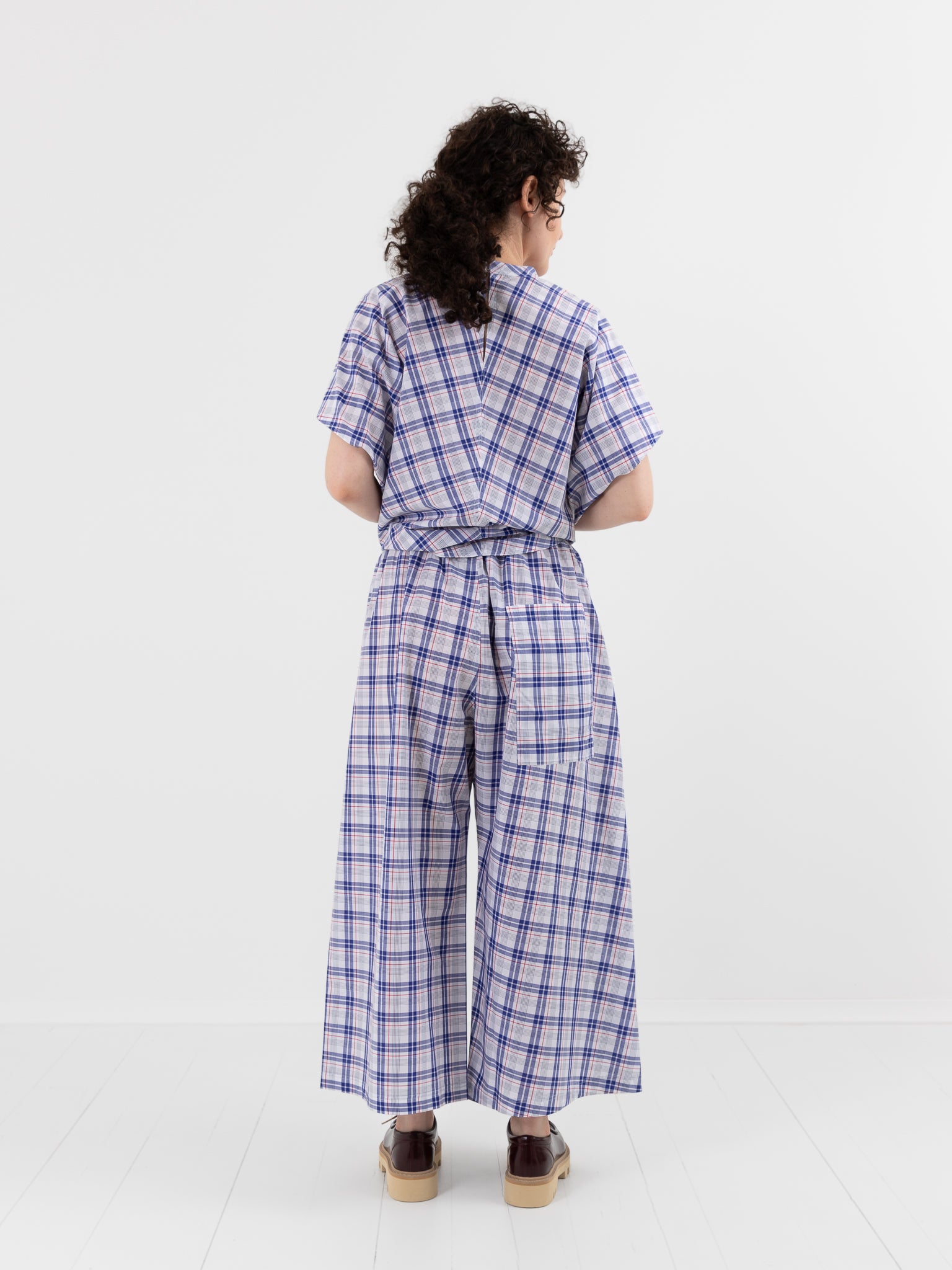 Sofie D'Hoore Parana Pant in Royal Check - SOFIE D'HOORE at Worthwhile - shop PANT