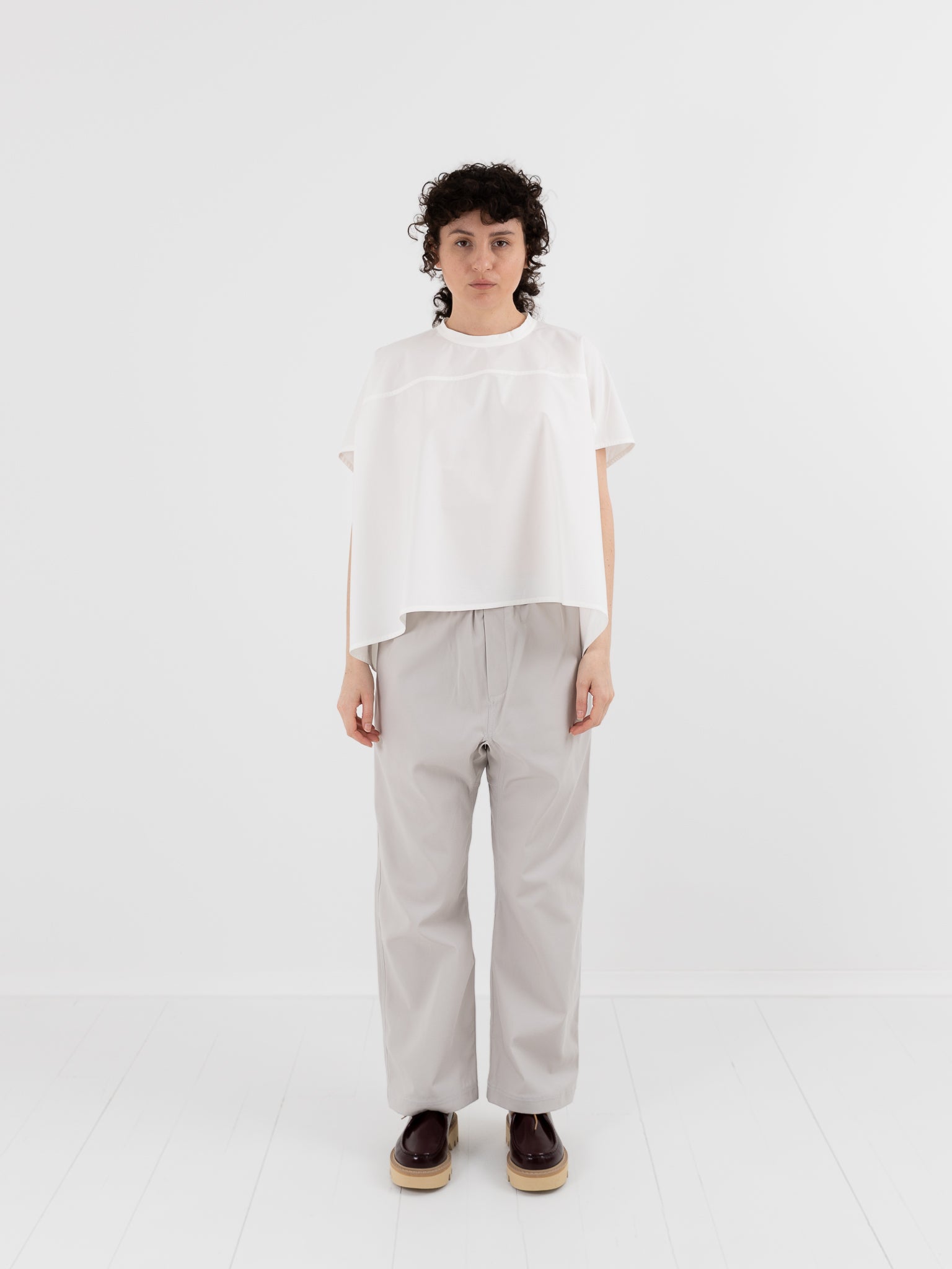 Sofie D'Hoore Basker Shirt in Off White - SOFIE D'HOORE at Worthwhile - shop TOP