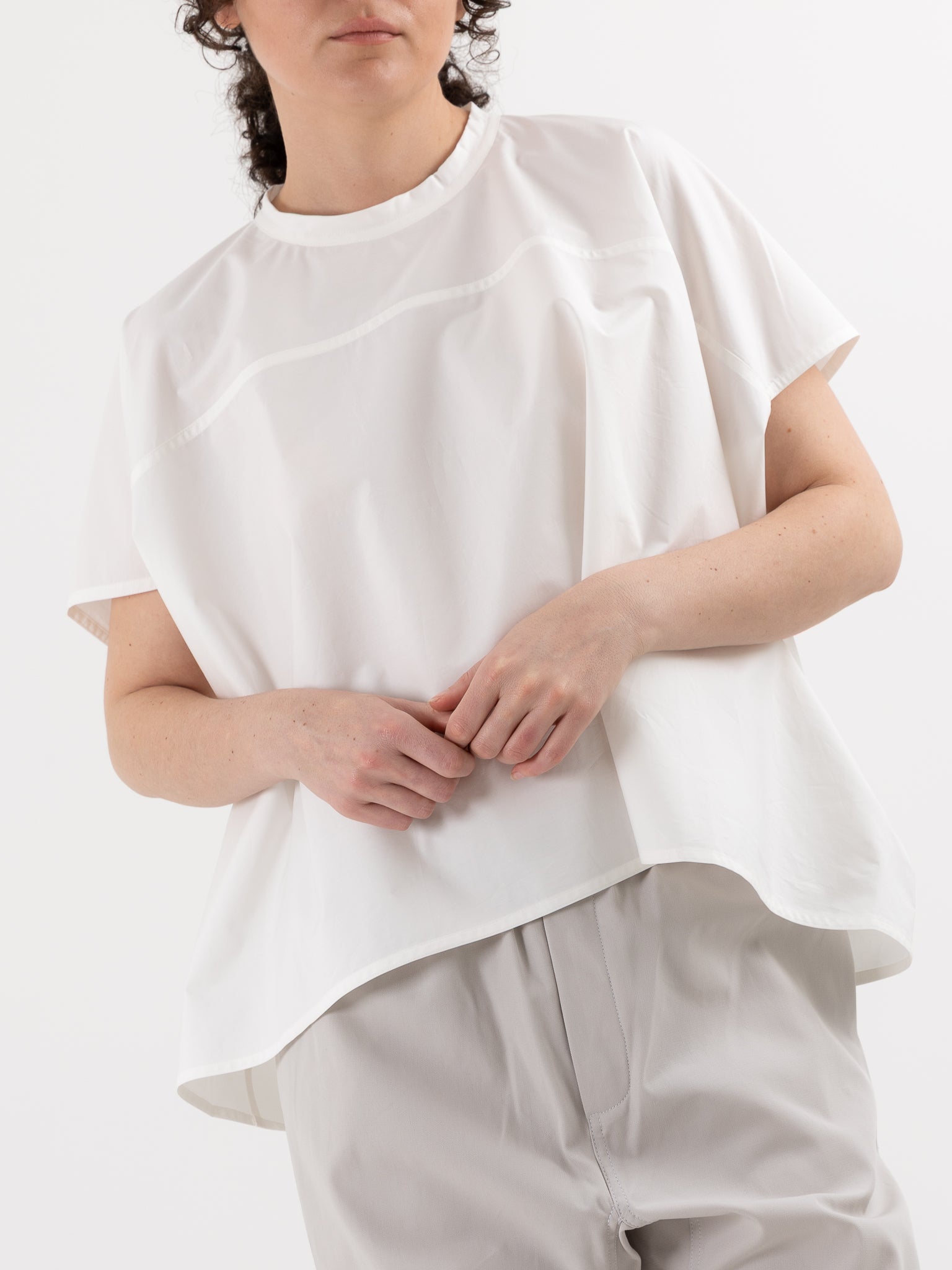 Sofie D'Hoore Basker Shirt in Off White - SOFIE D'HOORE at Worthwhile - shop TOP