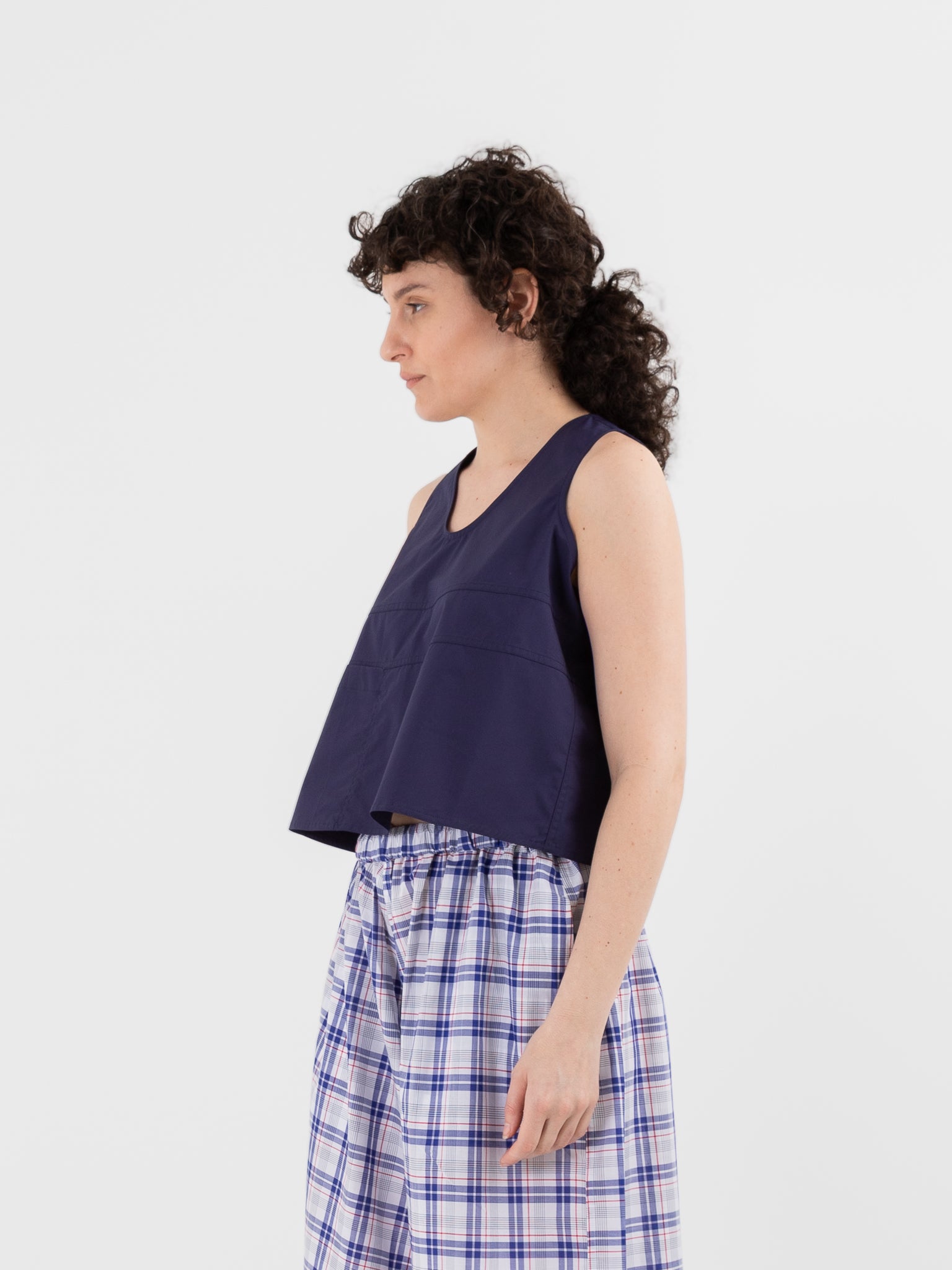 Sofie D'Hoore Bramble Tank in Ink - SOFIE D'HOORE at Worthwhile - shop TOP