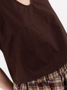 Sofie D'Hoore Brambel Tank in Cacao - SOFIE D'HOORE at Worthwhile - shop TOP