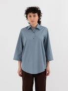 Sofie D'Hoore Bait Shirt in Mercury - SOFIE D'HOORE at Worthwhile - shop TOP
