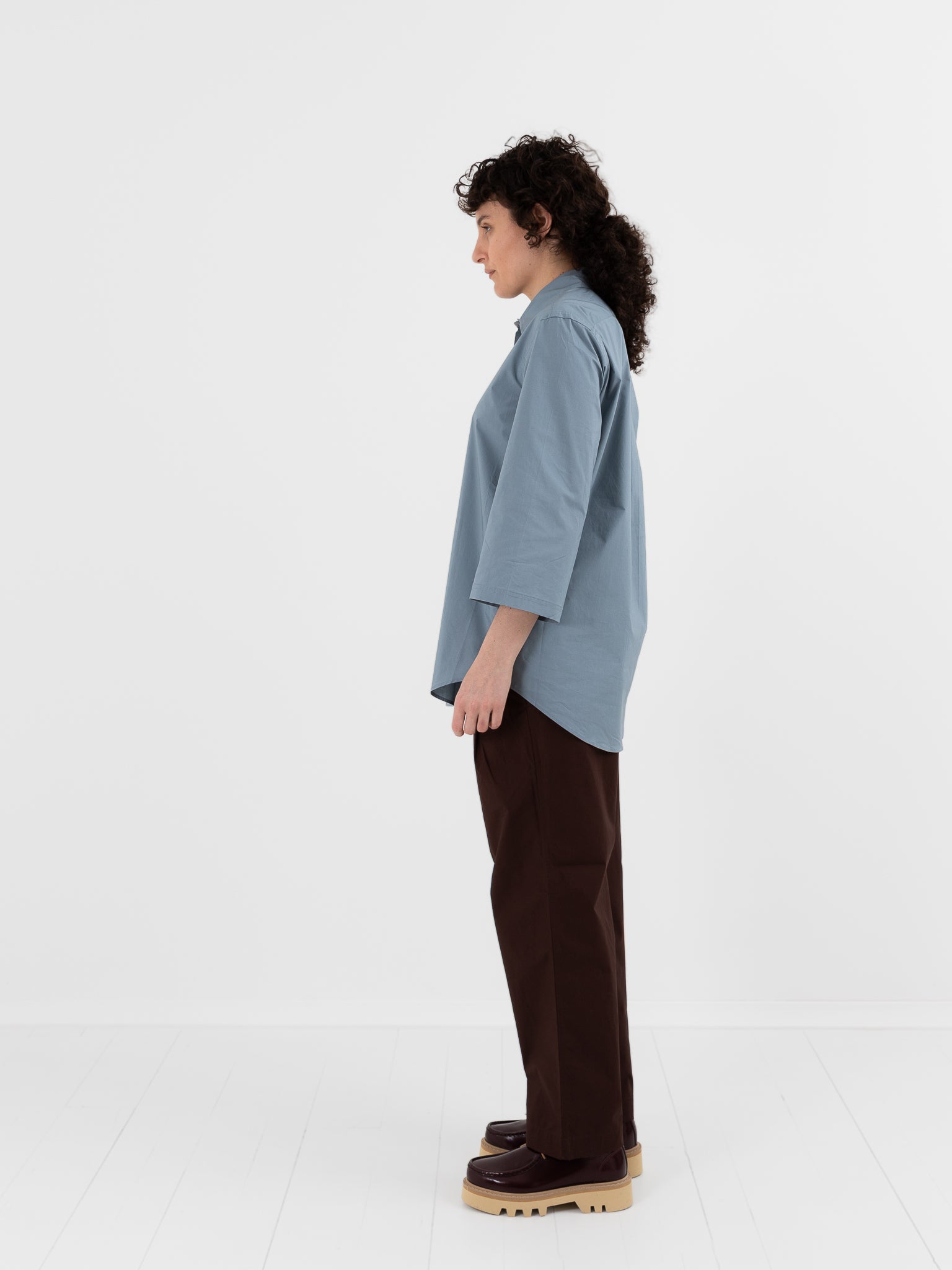 Sofie D'Hoore Bait Shirt in Mercury - SOFIE D'HOORE at Worthwhile - shop TOP