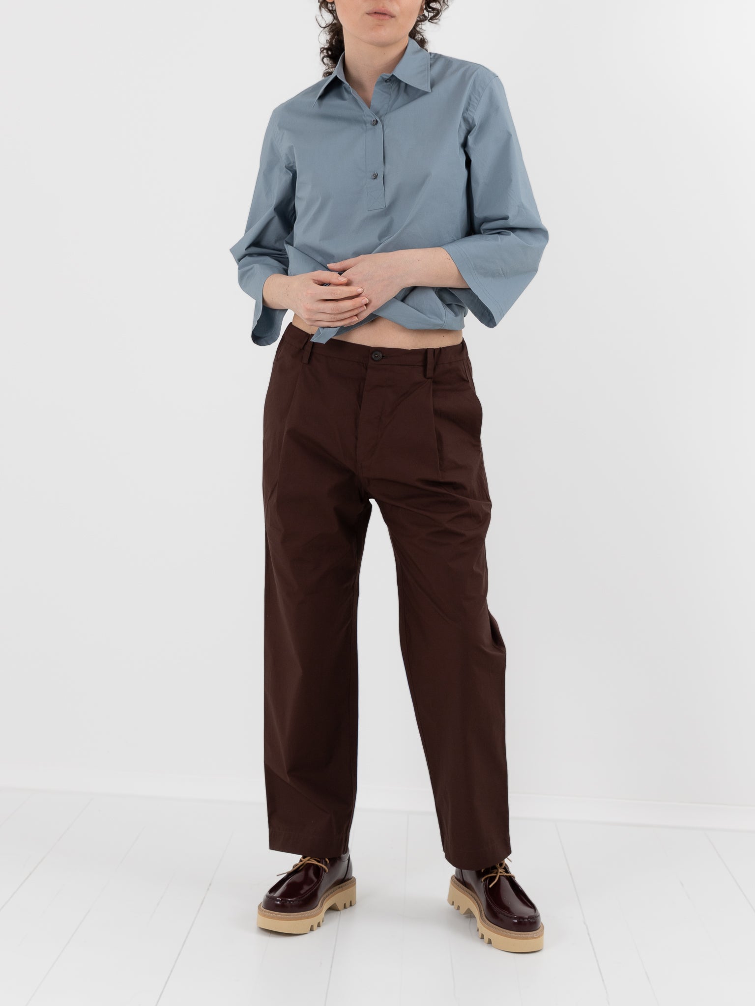 Sofie D'Hoore Pico Pant in Cacao - SOFIE D'HOORE at Worthwhile - shop PANT