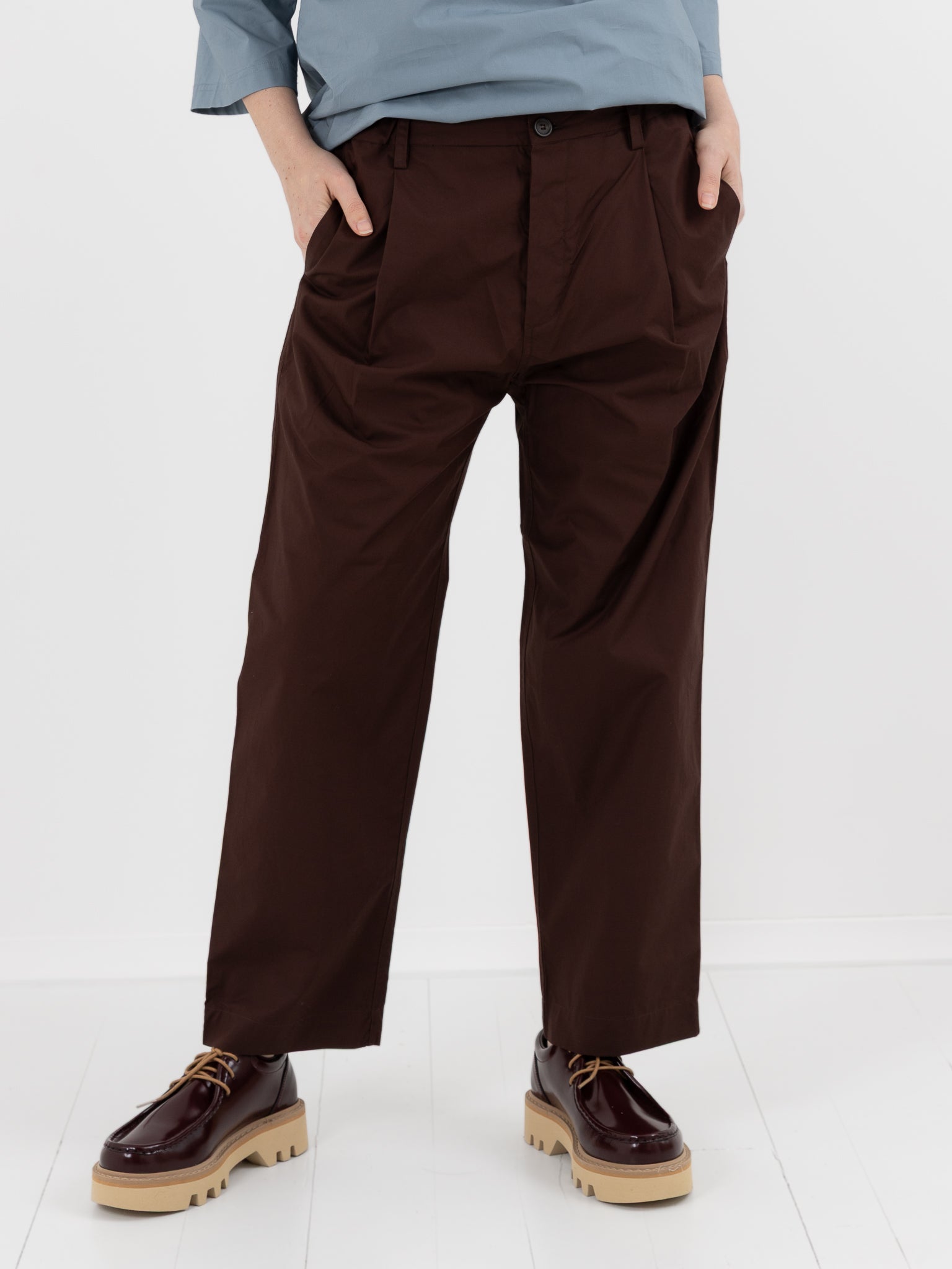 Sofie D'Hoore Pico Pant in Cacao - SOFIE D'HOORE at Worthwhile - shop PANT