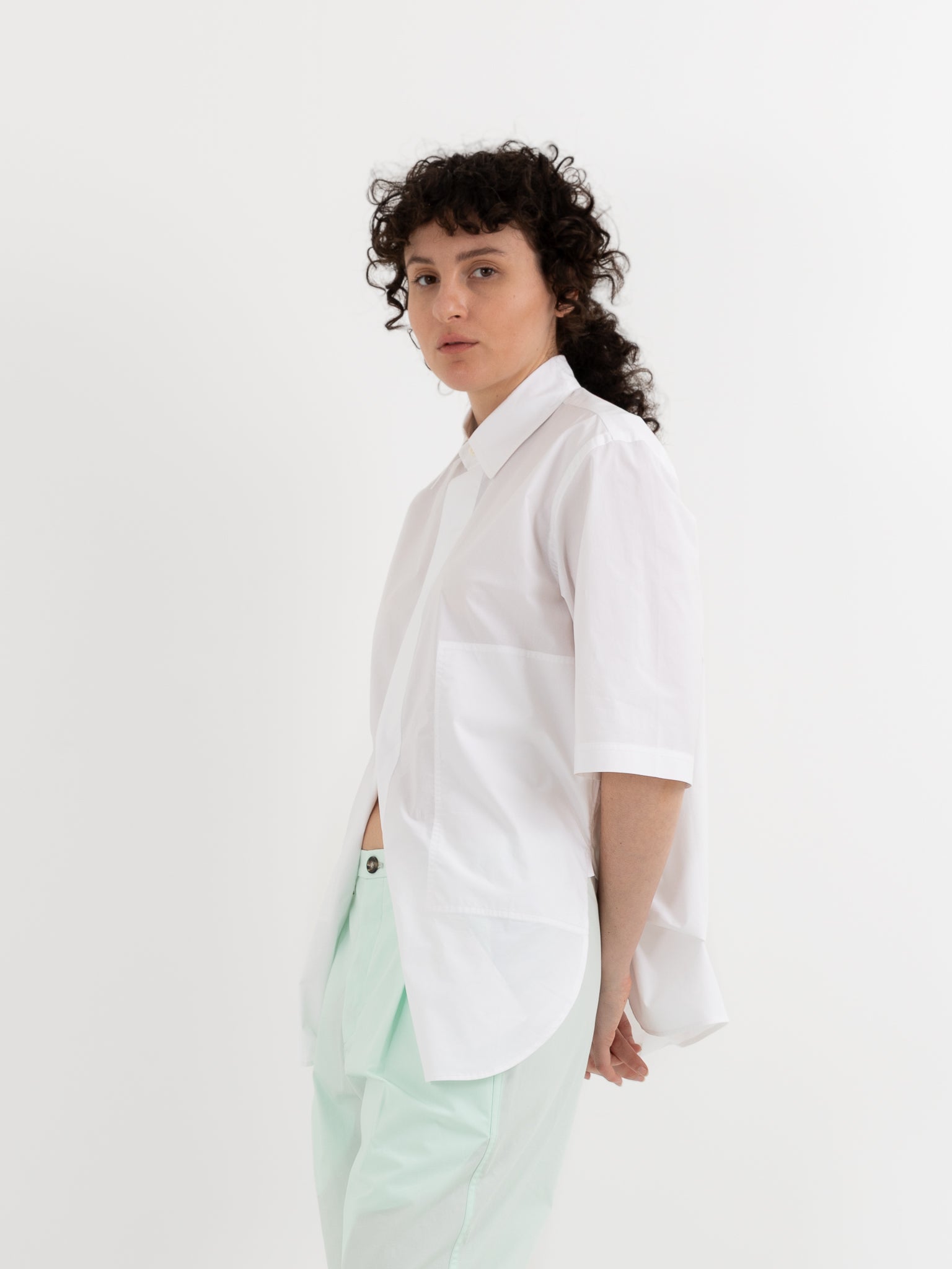 Sofie D'Hoore Bodhi Shirt in White - SOFIE D'HOORE at Worthwhile - shop TOP