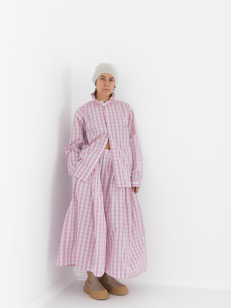 Sofie D'Hoore Blizzard Shirt, Pink Check - Worthwhile