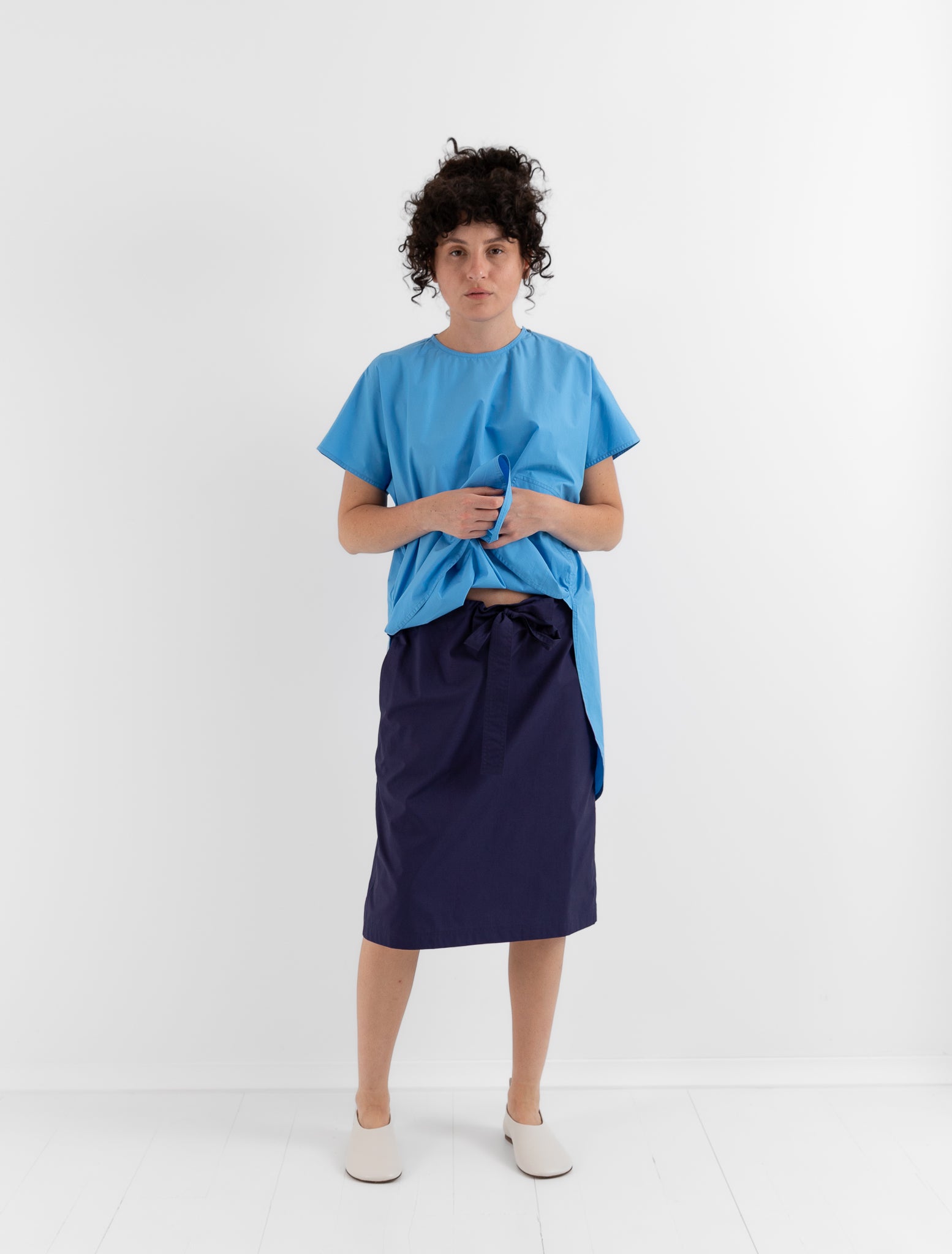 Sofie D'Hoore Spot Skirt in Ink - SOFIE D'HOORE at Worthwhile - shop SKIRT