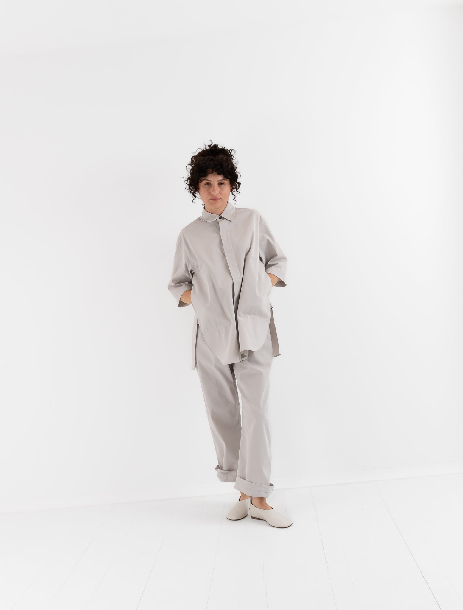 Sofie D'Hoore Bodhi Shirt in Mastic White - SOFIE D'HOORE at Worthwhile - shop TOP