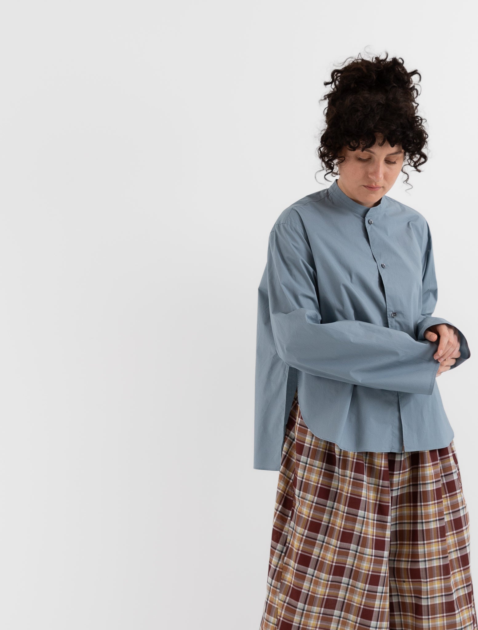 Sofie D'Hoore Bayu Shirt in Mercury - SOFIE D'HOORE at Worthwhile - shop TOP