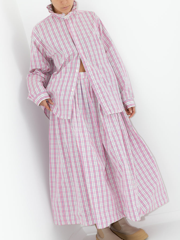 Sofie D'Hoore Blizzard Shirt, Pink Check - Worthwhile