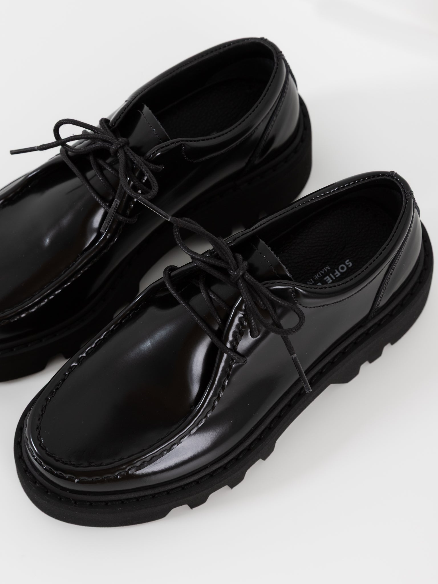 Sofie D'Hoore Falcone Wallabee Shoes in Black - SOFIE D'HOORE at Worthwhile - shop SHOES