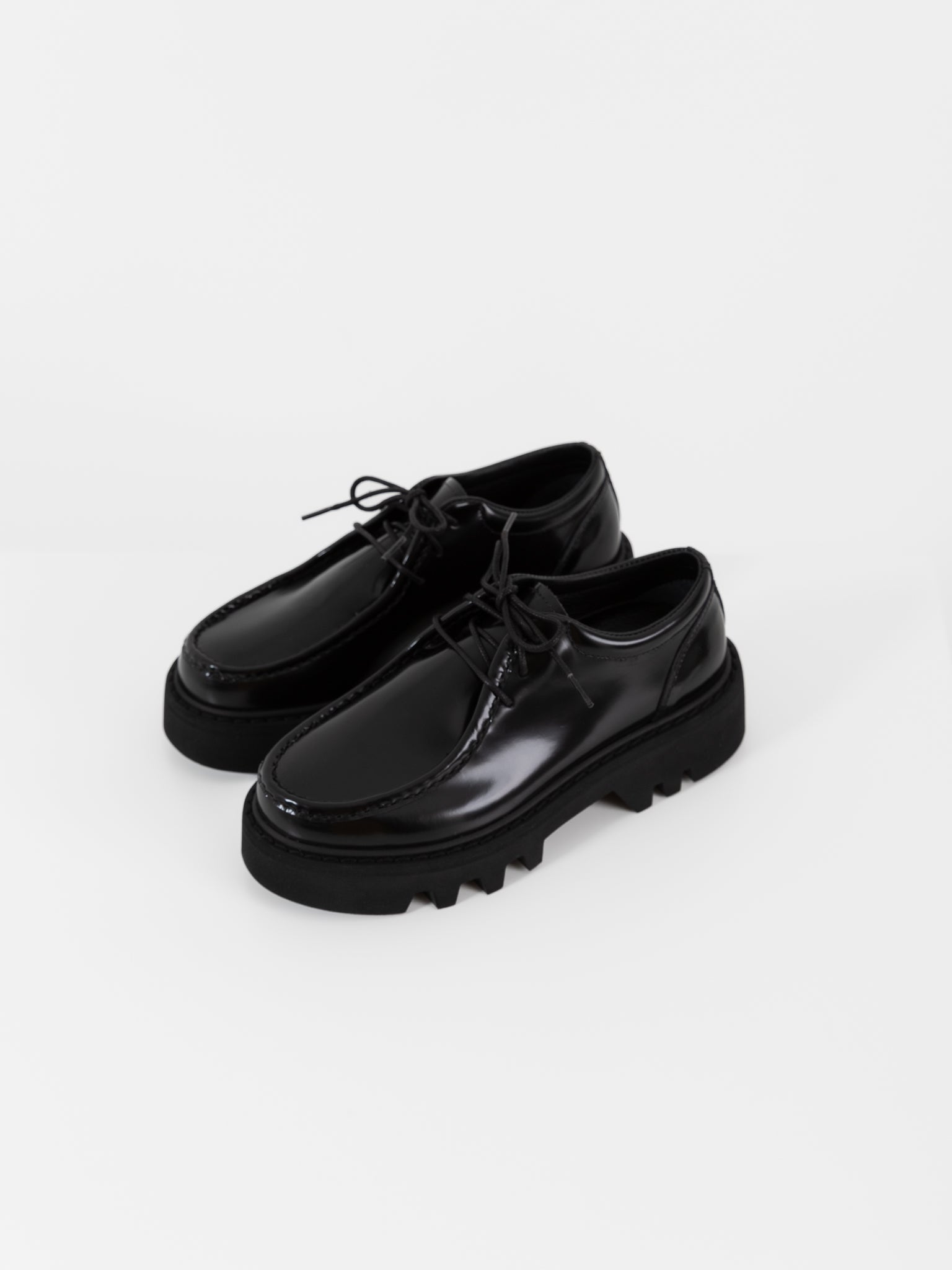 Sofie D'Hoore Falcone Wallabee Shoes in Black - SOFIE D'HOORE at Worthwhile - shop SHOES