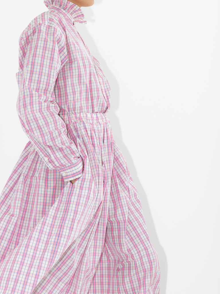 Sofie D'Hoore Shea Skirt, Pink Check - Worthwhile