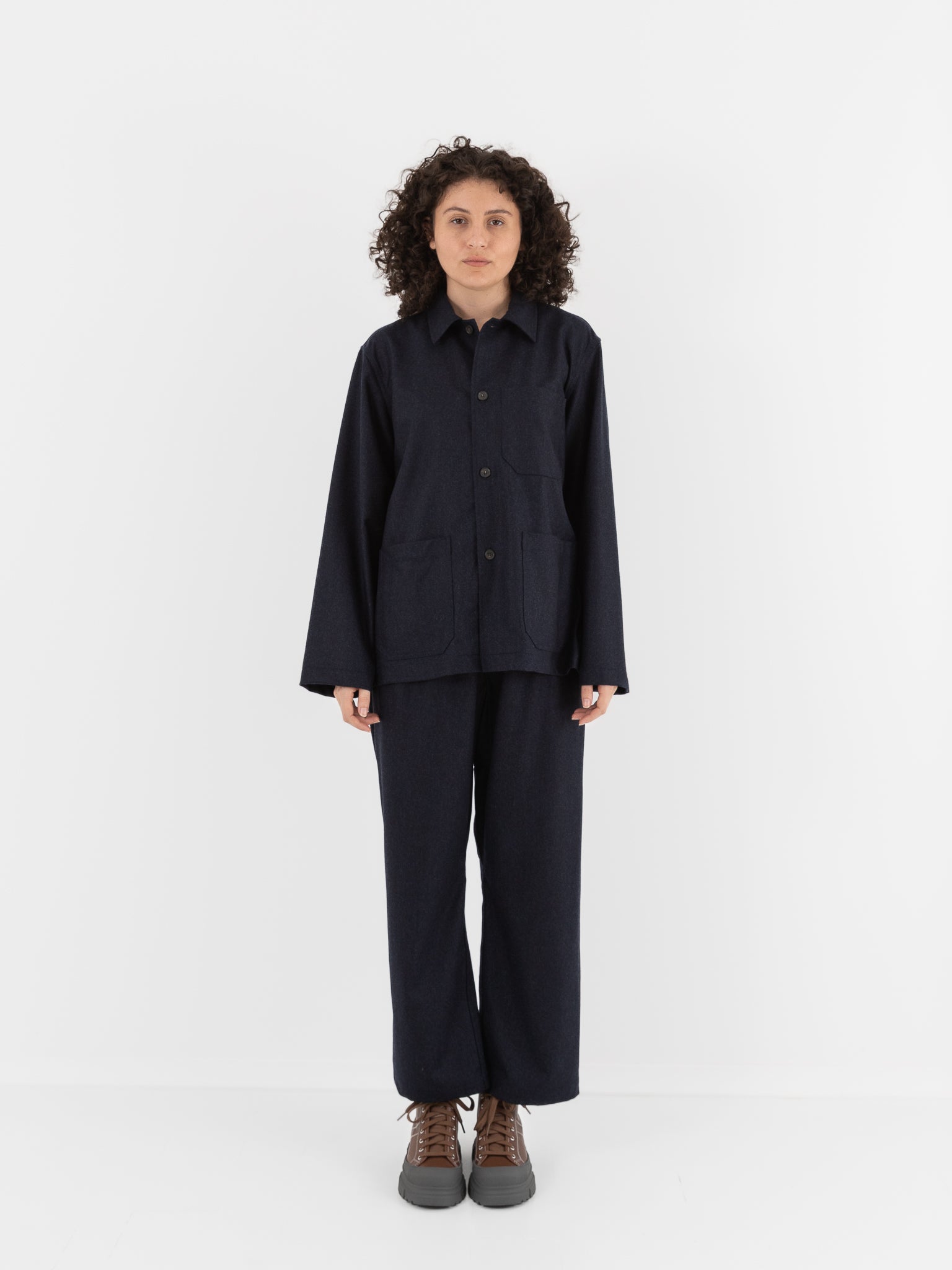 Sofie D'Hoore Cimabue Jacket in Indigo Melange - SOFIE D'HOORE at Worthwhile