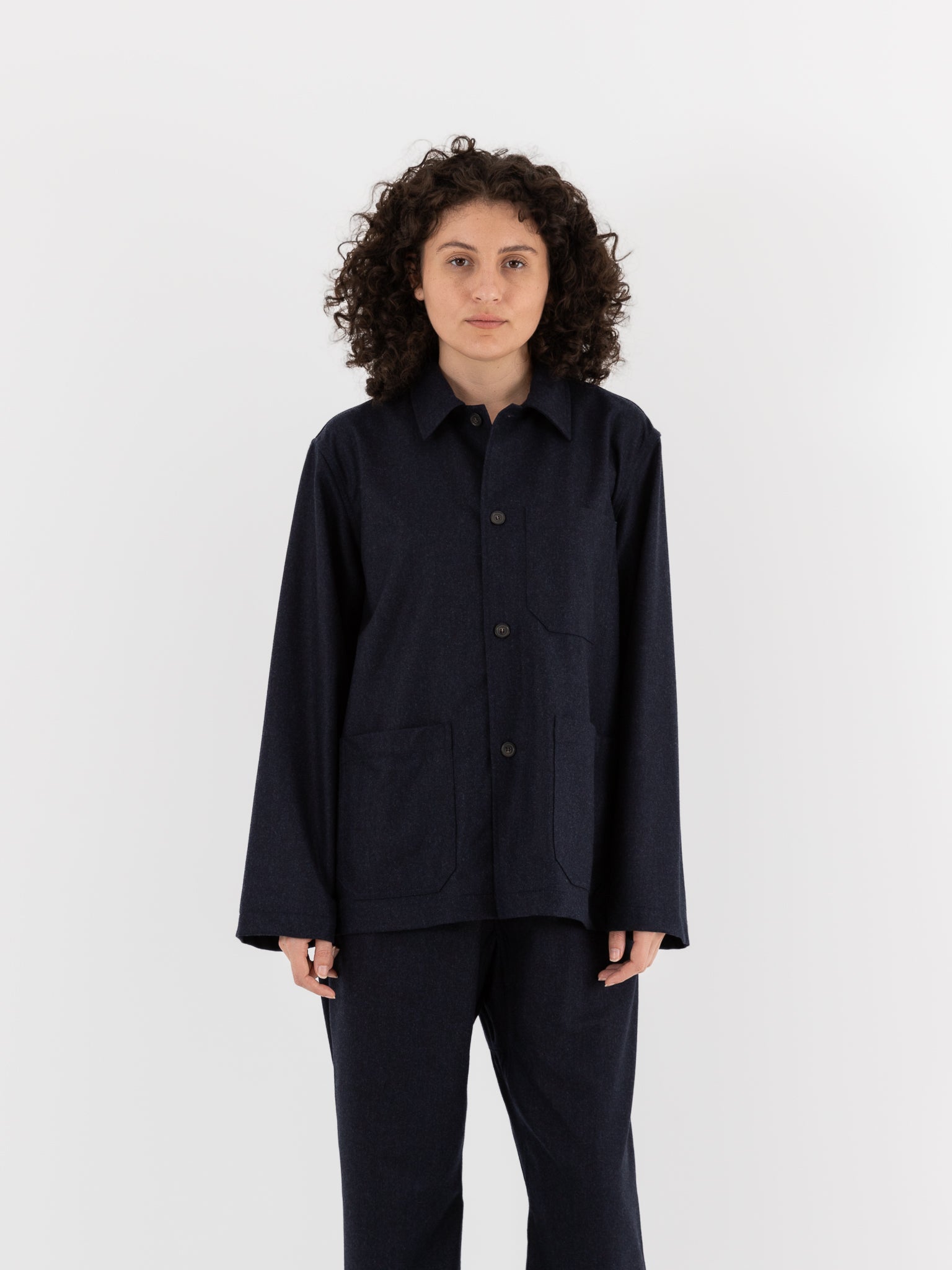 Sofie D'Hoore Cimabue Jacket in Indigo Melange - SOFIE D'HOORE at Worthwhile