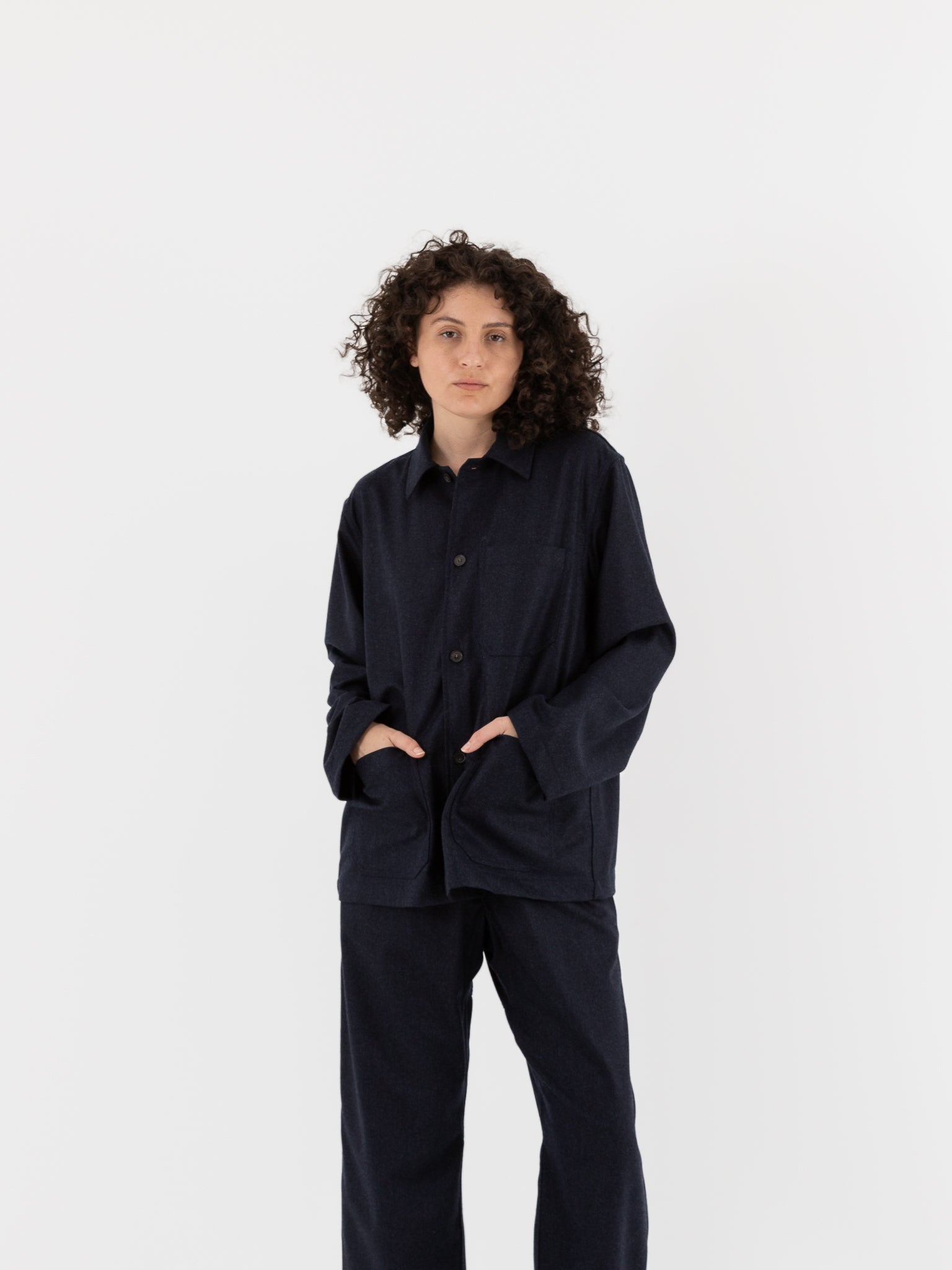 Sofie D'Hoore Cimabue Jacket in Indigo Melange - SOFIE D'HOORE at Worthwhile