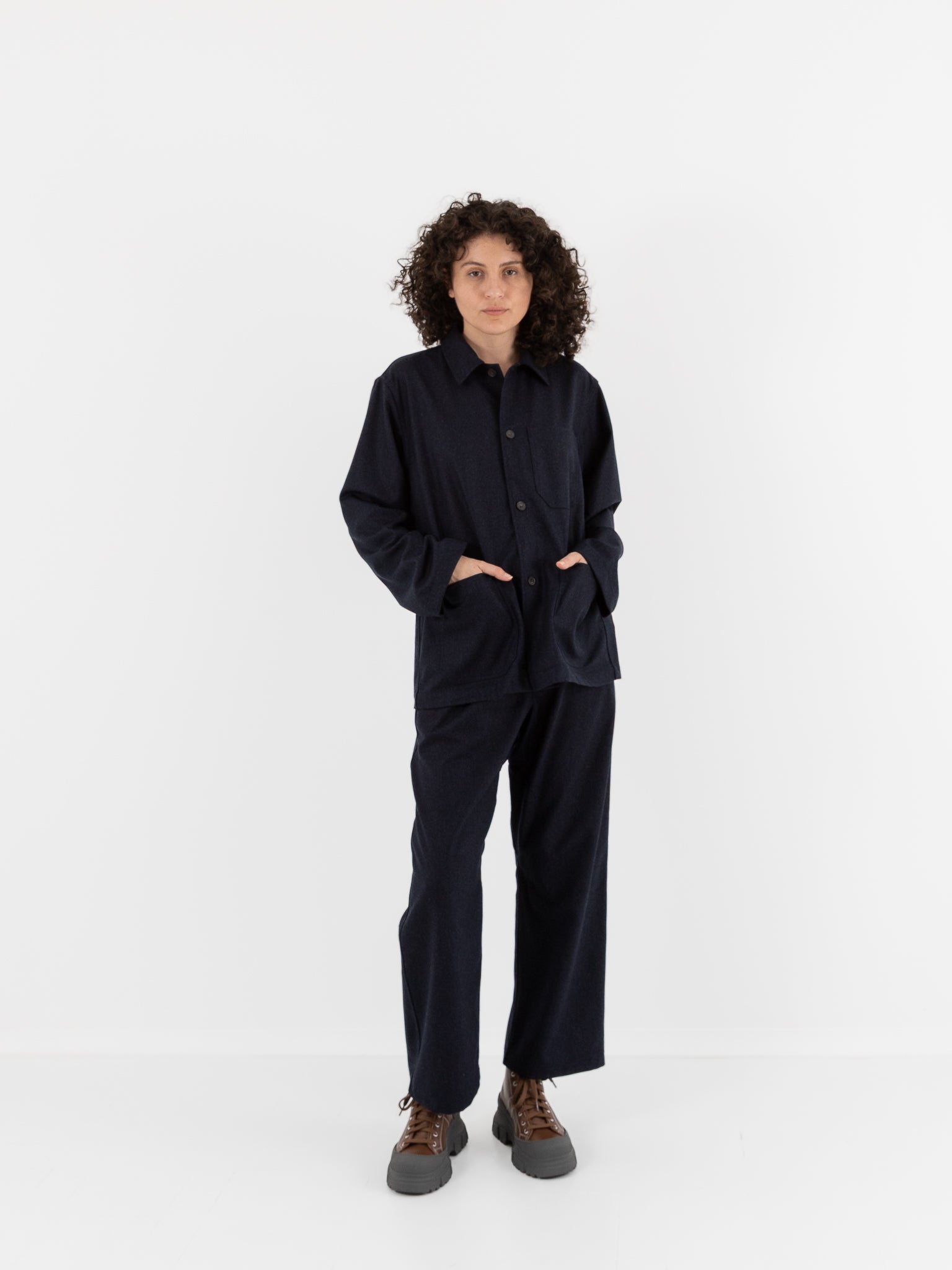 Sofie D'Hoore Cimabue Jacket in Indigo Melange - SOFIE D'HOORE at Worthwhile