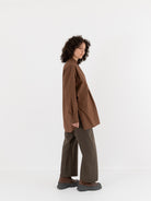 Sofie D'Hoore Baselitz Shirt in Chestnut - SOFIE D'HOORE at Worthwhile