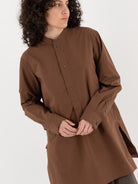 Sofie D'Hoore Baselitz Shirt in Chestnut - SOFIE D'HOORE at Worthwhile